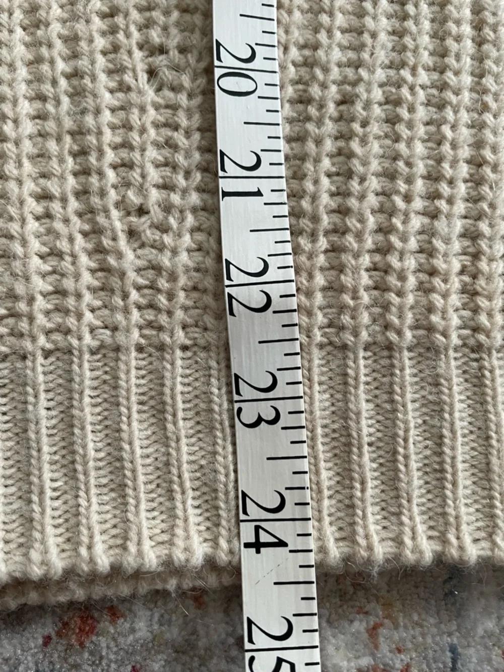 INDI & COLD SAN SEBASTIAN Ribbed Mockneck Cream Sweater with Button Detail - Picture 7 of 7